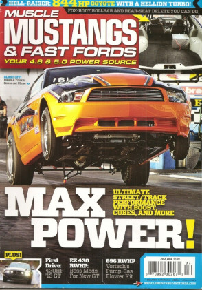 MUSCLE MUSTANGS & FAST FORDS 2012 JULY - COYOTE GETS HELLION TURBO